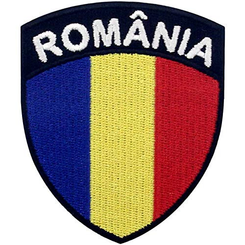 EmbTao Romania Shield Flag Patch Embroidered Applique Iron On Sew On Romanian National Emblem EmbTao Romania Shield Flag Patch Embroidered Applique Iron On Sew On Romanian National Emblem