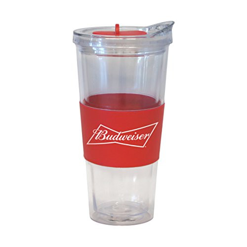 Boelter Brands Budweiser Slider Top Tumbler, 22-ounce