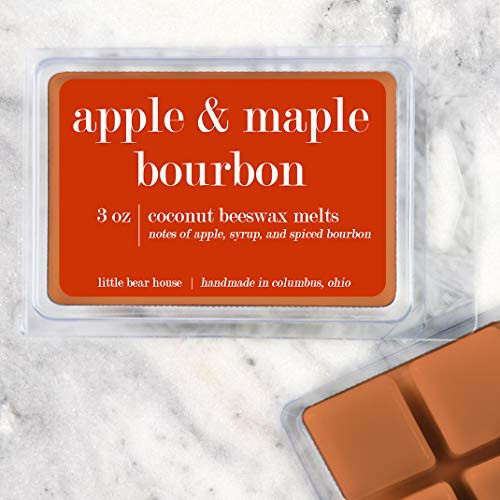 Apple  and  Maple Bourbon _ Strong Scented Natural Coconut Beeswax Wax Melts