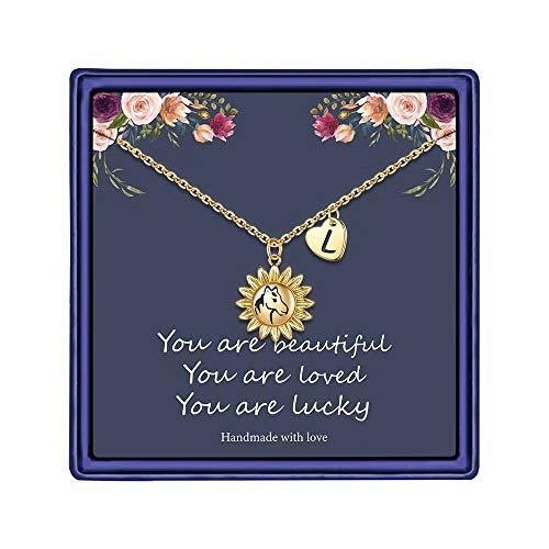 Turandoss Horse Gifts for Girls_ 14K Gold Plated Letter L Initial Horse Necklace Horse Gifts Horse Gifts for Girls Valentines Day Girls Gifts Teen Toddler Necklace Kids Jewelry_L_ Turandoss Horse Gifts for Girls_ 14K Gold Plated Letter L Initial Horse Necklace Horse Gifts Horse Gifts for Girls Valentines Day Girls Gifts Teen Toddler Necklace Kids Jewelry_L_