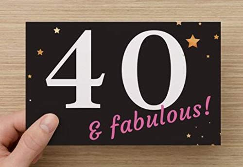 40th Birthday Cards for Women _ Fabulous and Forty _ 40th Greeting Cards _Fourty 40th Birthday Cards for Women _ Fabulous and Forty _ 40th Greeting Cards _Fourty