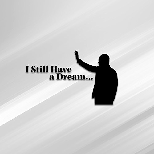 MLK Martin Luther King Jr Black Vinyl Decal Sticker _ Premium Quality _ 5.5_Inches _ D026_B