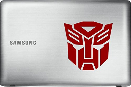 Autobot Transformer _Red 4 inch _ Vinyl Decal Sticker for Car Automobile Window Wall Laptop Notebook Etc.... Any Smooth Surface Such As Windows Bumpers