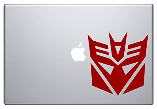 Decepticon Transformer _Red 4 inch _ Vinyl Decal Sticker for Car Automobile Window Wall Laptop Notebook Etc.... Any Smooth Surface Such As Windows Bumpers