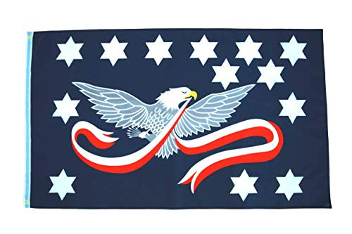 High Supply 3x5 Whiskey Rebellion Flag with Two Brass Grommets_ 100 Percent  Polyester Fabric_ and Double Stitched Edges_ Libertarian Flag 3x5 Foot Historical Flag
