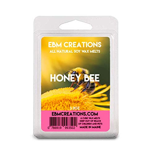 Honey Bee _ Scented All Natural Soy Wax Melts _ 6 Cube Clamshell 3.2oz Highly Scented! Honey Bee _ Scented All Natural Soy Wax Melts _ 6 Cube Clamshell 3.2oz Highly Scented!