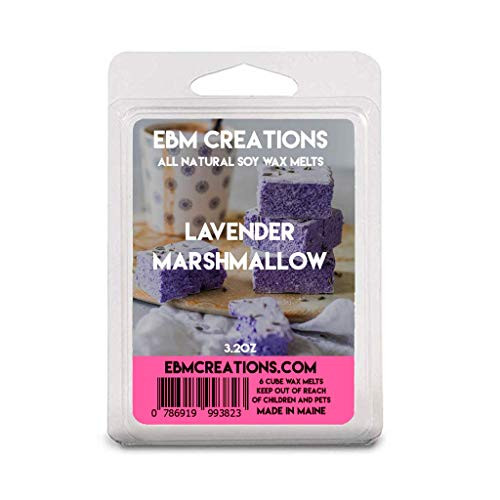 Lavender Marshmallow _ Scented All Natural Soy Wax Melts _ 6 Cube Clamshell 3.2oz Highly Scented! Lavender Marshmallow _ Scented All Natural Soy Wax Melts _ 6 Cube Clamshell 3.2oz Highly Scented!