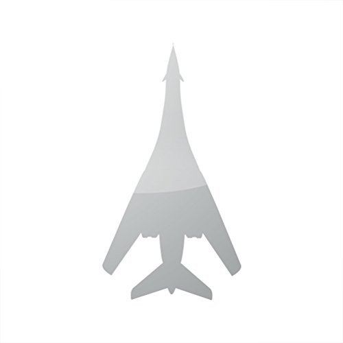 RDW Metallic B_1 Lancer Sticker Die Cut B1 Bomber _ Silver