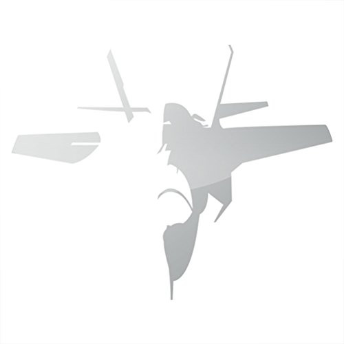 RDW Metallic F_35 Lightning II Sticker Die Cut Fighter F35 _ Silver