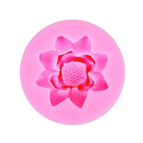 RGFV 3D Lotus Flowers Shape Soap Mold Sugarcraft Chocolate Cake Decorating Tools DIY Fondant Silicone Mold Resin Clay Soap Mold
