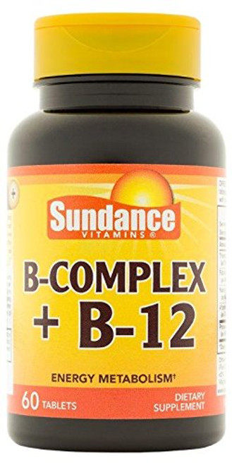 Sundance B Complex Plus B_12 Capsules_ 60 Count