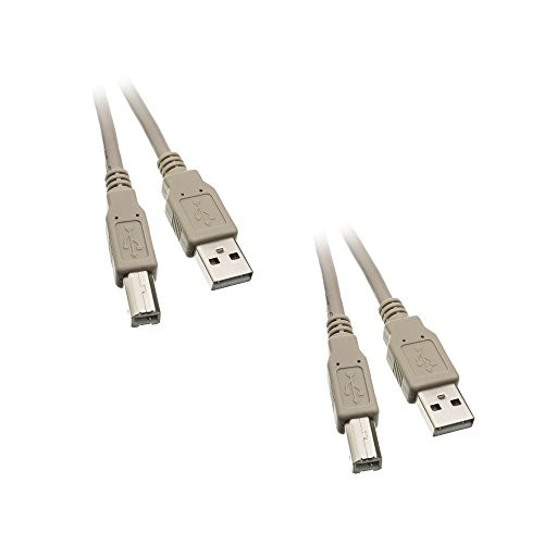 3_Feet Type A Male to Type B Male USB 2.0 Printer Device Cable_ 2_Pack _CNE22346_