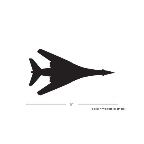 _2x_ 5 inch  B1 Lancer Bomber Logo Sticker Vinyl Decals