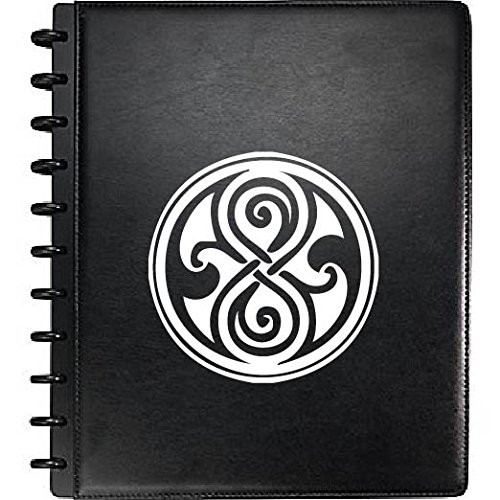 Doctor Who _ Time Lord Symbol _White 5 inch _ Vinyl Decal Sticker for Car Automobile Window Wall Laptop Notebook Etc.... Any Smooth Surface Such As Windows Bumpers