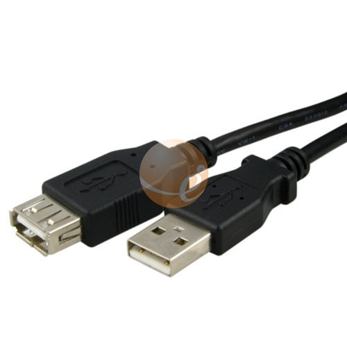 USB 2.0 Type A to A Extension Cable M   F_ 9.5 FT Black