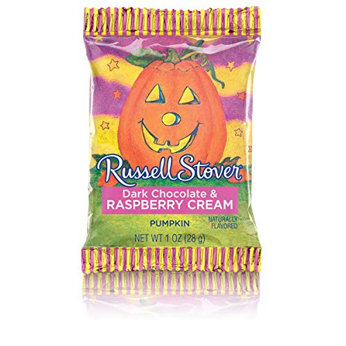 Russell Stover Dark Chocolate Raspberry Cream Pumpkin_ 1 oz. Bar Russell Stover Dark Chocolate Raspberry Cream Pumpkin_ 1 oz. Bar