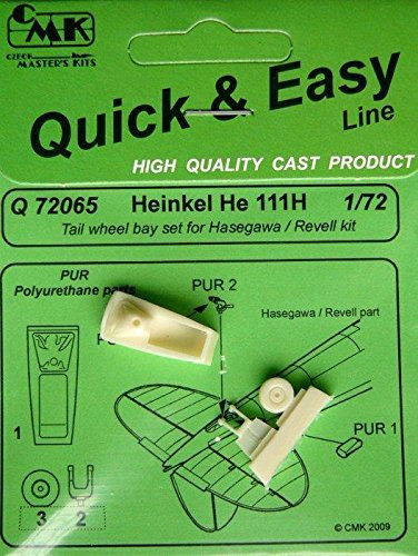 CMK 1 72 Heinkel He_111 H Tail Wheel Bay for Hasegawa Revell Detail Set  Q72065