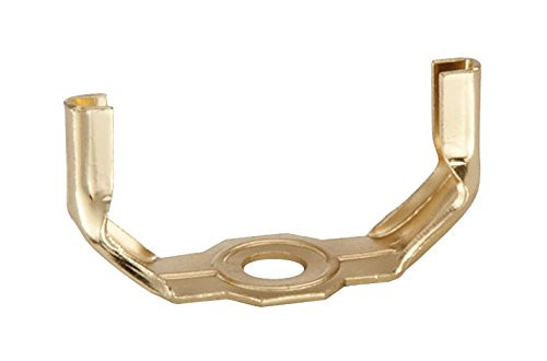 B and P Lamp Harp Base_ Brass Plated_ Regular Weight