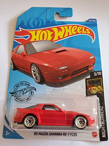 Hot Wheels 2020 Nightburnerz '95 Mazda Savanna RX_7_ Red 223 250