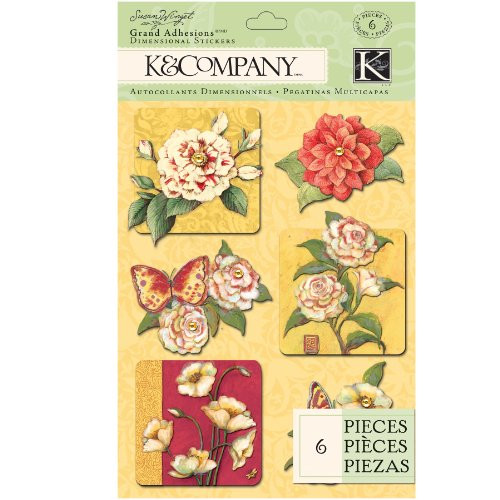 EK Success K and Company Susan Winget Meadow Flower Grand Adhesions