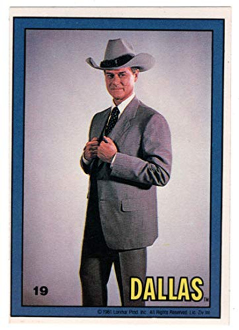 J.R. Ewing Portrait _ Dallas _Trading Card_   19 _ Donruss 1981 Mint