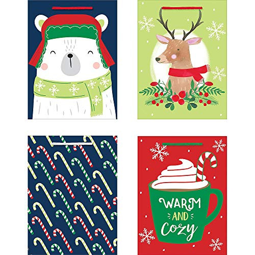 Amscan gift wrap_ 6 inch  H x 7.8 inch  W x 3 inch  D4 in a package_ Multicolor