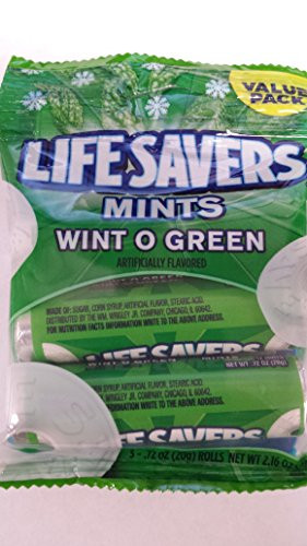 Life Savers Mints Wint O Green _Pack of 3_ .72 Oz Ea