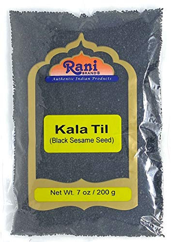 Rani Sesame Seeds Whole Black_ Raw _Kala Till_ 7oz _200g_ ~ All Natural _ Gluten Free Ingredients _ NON_GMO _ Vegan _ Indian Origin