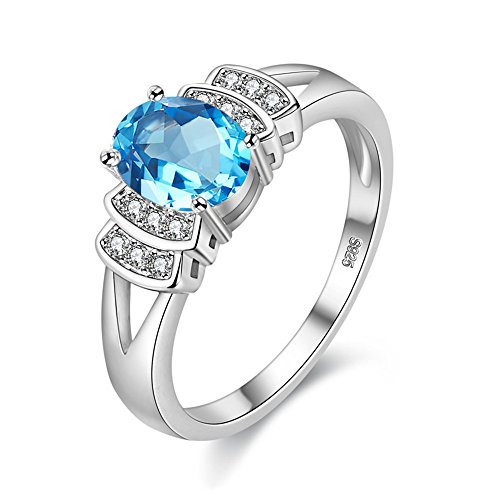 Uloveido Platinum Plated Cubic Zirconia Women Promise Anniversary Rings Halo for Engagement Wedding Size 7 Y3310 Uloveido Platinum Plated Cubic Zirconia Women Promise Anniversary Rings Halo for Engagement Wedding Size 7 Y3310
