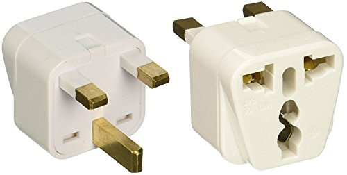 CKITZE BA_7_3P Grounded Universal 2_in_1 Type G Plug Adapter _ 3 Pack