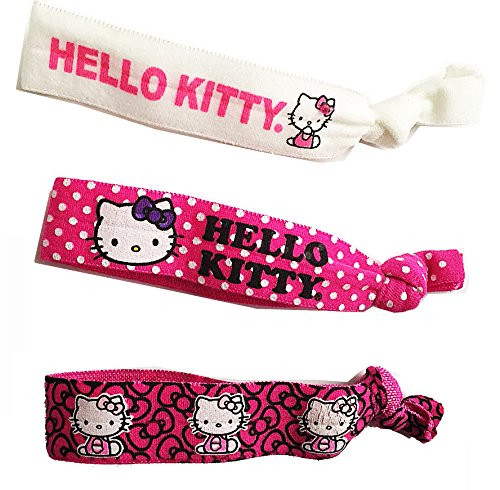 Hello Kitty elastic Bracelets Pony Holders _set of 3_