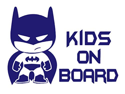 Bat Baby Kids On Board Vinyl Sticker Decals for Car Bumper Window Laptop Tablet Phone _6 inch  x 4.2 inch _ Purple_