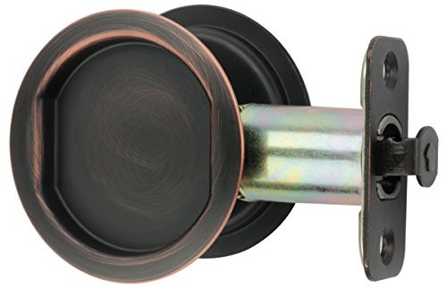 Citiloc Round Hall / Closet Passage Pocket Door Latch Oil Rubbed Bronze