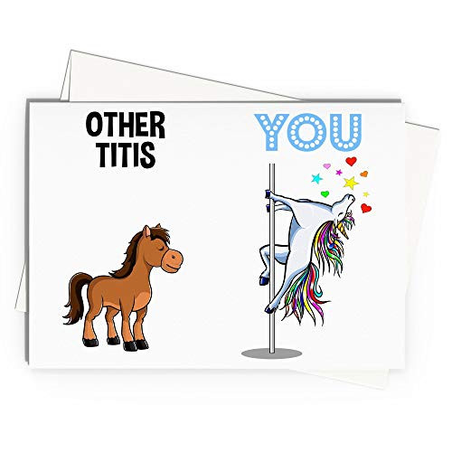 Titi Greeting Card Handmade Blank Funny Gifts For Birthday Best Present Idea Ever Unicorn Gift From Niece Nephew J_91F