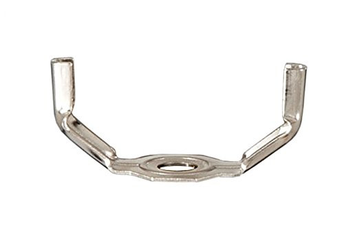 B and P Lamp Harp Base_ Nickel Plated_ Heavy Duty