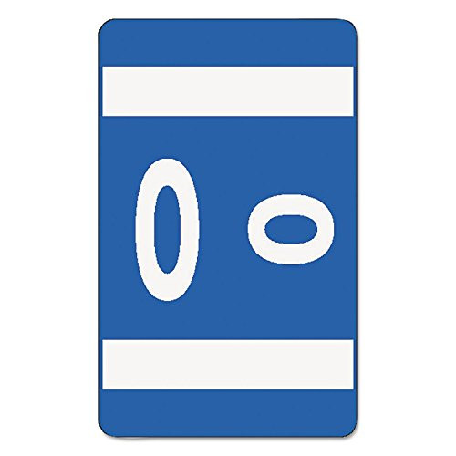 Smead 67185 Alpha_Z Color_Coded Second Letter Labels Letter O Dark Blue 100 Pack