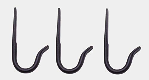 Panacea J Hook With Screw 3  inch  Wrought Iron Black