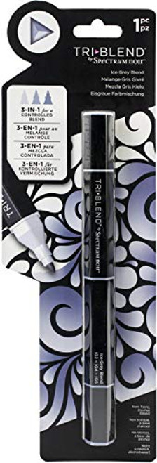 Spectrum Noir Blend Triblend Blendable Alcohol Marker 3 Colours in 1 Pen_Ice Grey