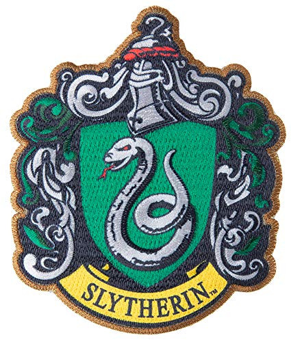 Simplicity Harry Potter Slytherin House Emblem Applique Clothing Iron On Patch_ 3.5'' x 4.15