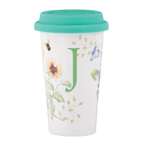Lenox Butterfly Meadow Thermal Travel Mug, J Lenox Butterfly Meadow Thermal Travel Mug, J
