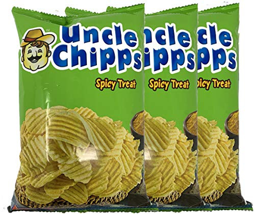 Great Bazaar Uncle Chipps Indian Uncle Chips Spicy Treat Flavor_ 55g _3_Pack_