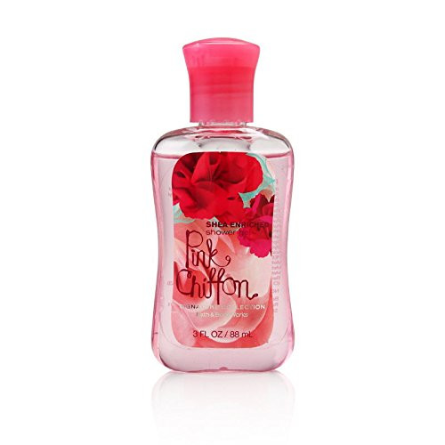 Bath  and  Body Works Pink Chiffon 3.0 oz Shea Enriched Shower Gel