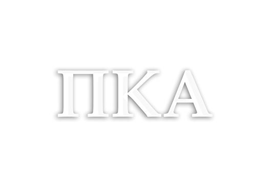 Officially Licensed Pi Kappa Alpha 8 inch  x 3 inch  Window Decal _ White