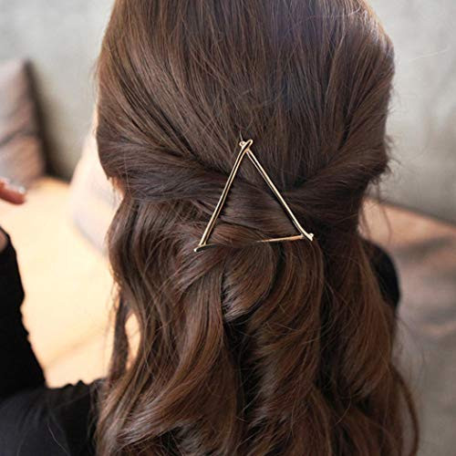 Dreamyn Vintage Hair Clips Minimalist Hair Pins Geometric Hair Barrettes Bobby Pins Hair Accessory for Women and Girls _style2 gold_