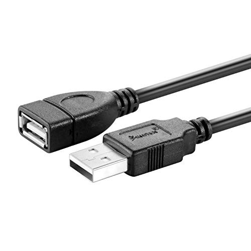 Insten Black USB 2.0 Type A to A Extension Cable M F Compatible with Google Nexus 7_ 15 FT   4.6 M