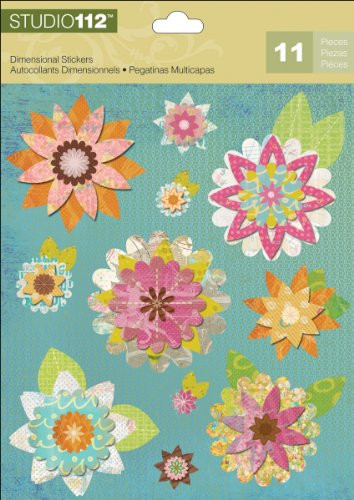 K and Company Studio 112 Floral Dimensional Stickers