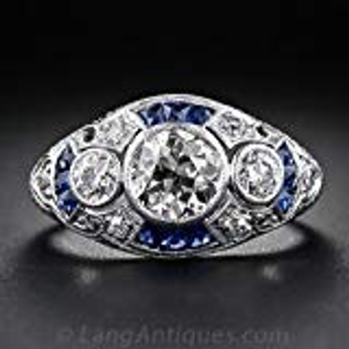 pimchanok shop 4.1CT White Topaz Sapphire 925 Silver Women Men Ring Wedding Vintage Size 6_10 _7_
