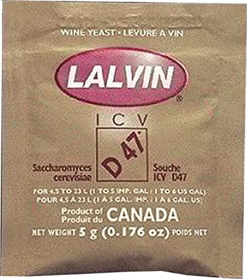 Lalvin D_47 Saccharomyces Cerevisiae 3 _5 G. Pouchs_ Lalvin D_47 Saccharomyces Cerevisiae 3 _5 G. Pouchs_