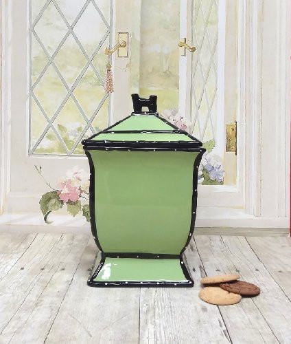 Tuscany Pistachio Green, Ruffle Cookie Jar, 85476 by ACK
