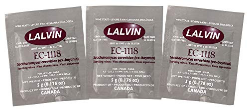 Lalvin EC_1118 Yeast by Lallemand Inc _ PACK OF 3